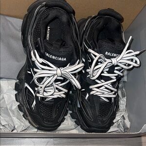 Balenciaga Black and White Sneakers